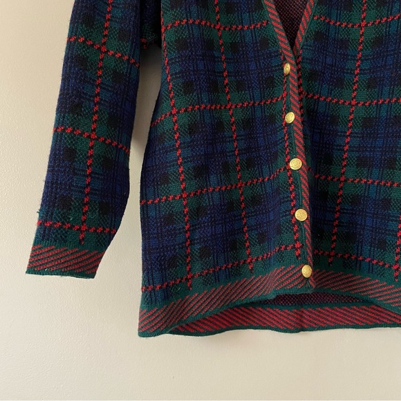 Pendleton• Vintage Wool Tartan Plaid Oversized Fit grampa Cardigan - Picture 16 of 16